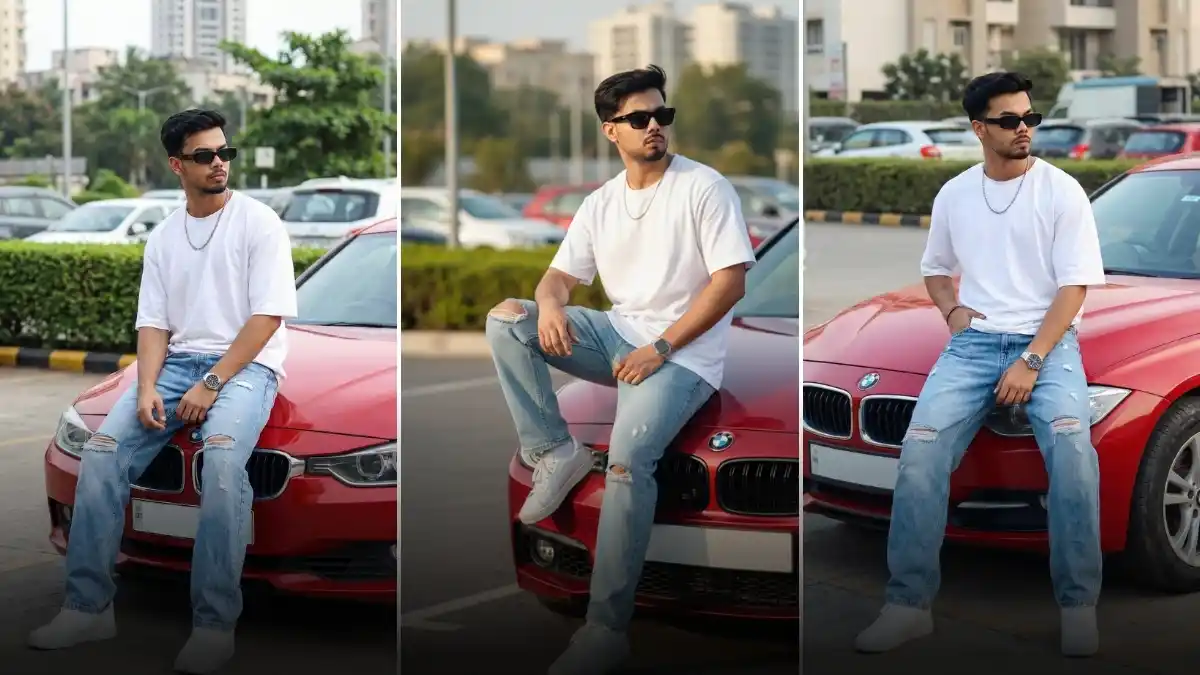 Trending Car Pose Photo Editing Prompt