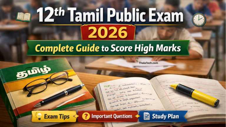 Prepare for 12th Tamil Exam and Score High Marks with Smart Study Strategies